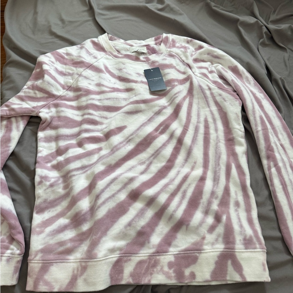 tie dye crew neck